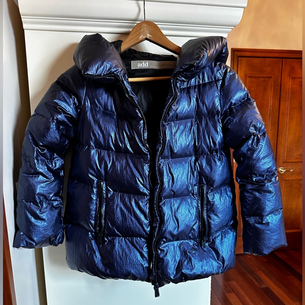 Add Down Navy Puffer Jacket